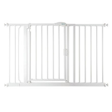 (Blanco, 125.4cm - 132.4cm) Safetots Puerta de Seguridad Autoajustable con Cierre Automático