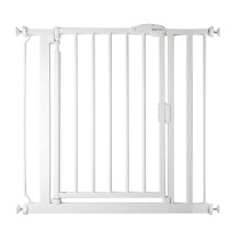 (Blanco, 82.2cm - 89.2cm) Safetots Puerta de Seguridad Autoajustable con Cierre Automático