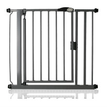 (Gris grafito, 82.2cm - 89.2cm) Safetots Puerta de Seguridad Autoajustable con Cierre Automático