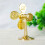 Brass Small Windmill Model Statue Sculpture Vintage Antiqued 4