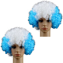 Professionelles Cosplay-Design, inspiriert von Fanartikeln der WM 2022, modische Clownperücke, hochwertiges, atmungsaktives Material, flexible Kappe