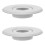 2Pcs Fire Sprinkler Escutcheon: Plastic Recessed Plate For Ceiling 1