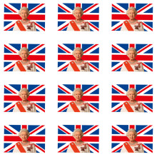 Bandeiras Union Jack para a Celebração da Coroação, Design da Bandeira Britânica com Costura Dupla, Rei Carlos III para Fins Decorativos