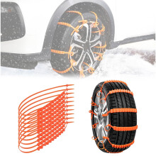 Car Tyre AntiSkid Snow Chains 10Piece Set Compatible With 16 Auto Parts
