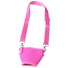 5Pcs Wine Glass Lanyards Drink Holder with Neck-rose Red L