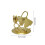 Wrought Iron Ginkgos Leaf Wedding Table Candlestick-gold Type I 6