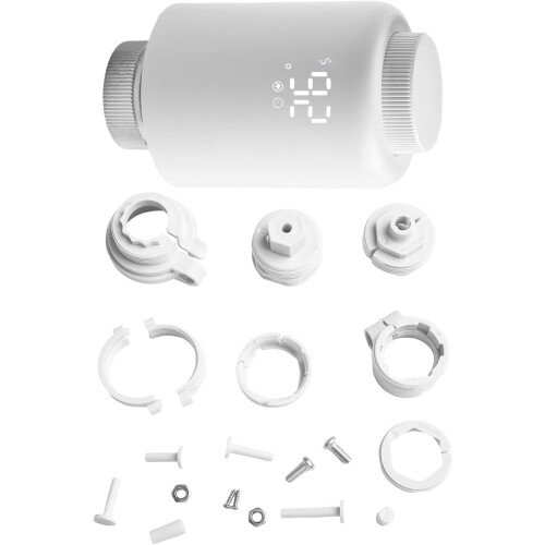 3.0 Programmable Radiator Thermostat TRV Valve M30x1.5mm Thread With App Control And Voice Control Weekly Scheduling 2