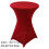 60cm Diameter Multicolors Stretch Round Tablecloth Cocktail-Red 7