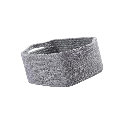 Panier de décoration tissé multifonctionnel, idéal-Gris foncé