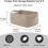 Panier de décoration tissé multifonctionnel, idéal-Gris foncé 5