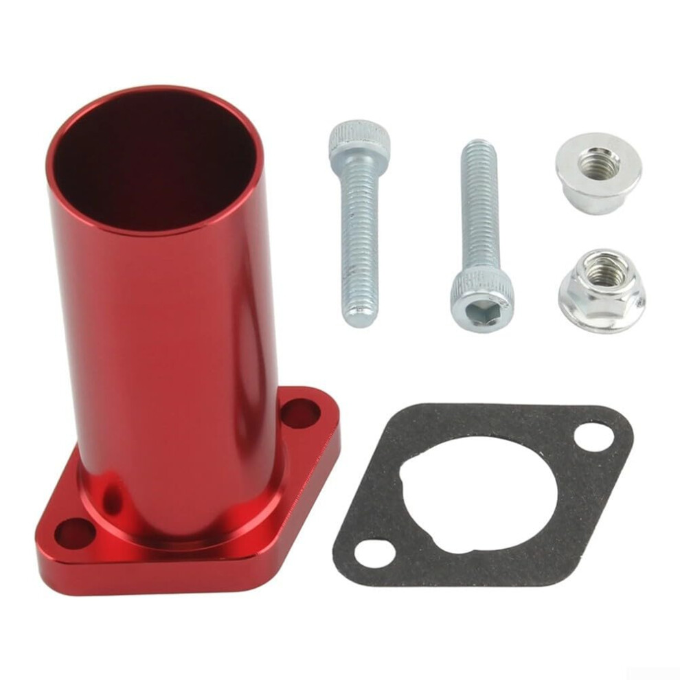 Motorcycle Carburetor Interface For Cnc Pipe Manifold Dirt Bike Compatible Metal Construction Enhanced Airflow Red 9067246264260