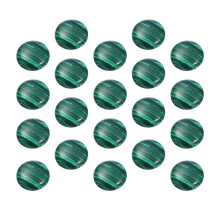 20 Unidades 12Mm Malachita Redondo Para Artesanato