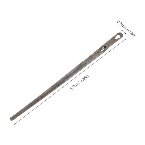 2 Unidades Agujas Para Cordón De Cuero: Acero Resistente 1
