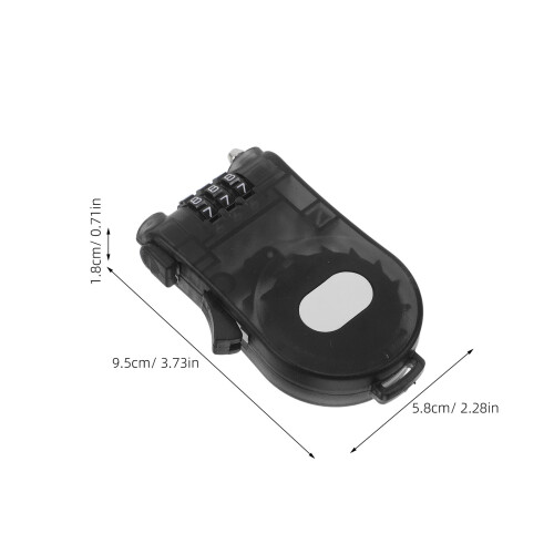 2Pcs Cable Locks For Snowboard, Mountain Bike, Scooter 1