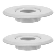 2Pcs Fire Sprinkler Escutcheon: Plastic Recessed Plate For Ceiling