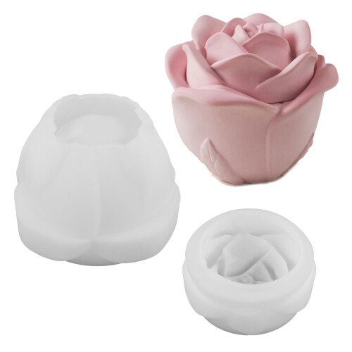 Rose Flower Candle Cup Molds for Making Candle Cup Storage Jar