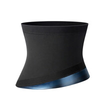 Sauna Sweat Waist Trainer Corset For Men Blue Size S With Double Strap Waist Trimmer Girdle