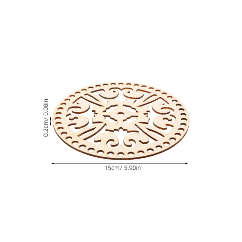 4 Unidades Base De Madera Para Canasta De Ganchillo 1