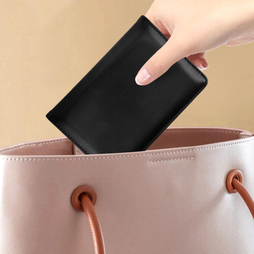 Θήκη ταξιδιωτικών εγγράφων πορτοφολιού PU Passport για κάρτες, λείες άκρες, λεπτός 2