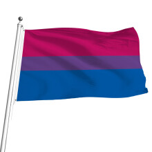 Bandeira sem gênero, design leve, adequada para áreas com pouco vento.