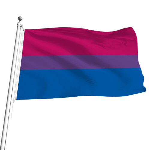Bandeira sem gênero, design leve, adequada para áreas com pouco vento.