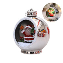 Weihnachtsdekoration, Schneemann-Weihnachtskugeln, beleuchtete Weihnachtsornamente, Kaminsimsdeko, befüllbare Leuchtkugel für Ihr festliches