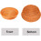 Multi-Purpose Woven Basket Set, Stackable Round Poly Wicker Baskets Easy to Clean, Versatile Use for Bread Fruit Storage and Serving, Decorative Rusti 3