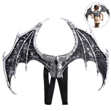 Cosplay krídla skladací dizajn ľahký pohodlný halloweenský kostým fantasy zvieracia maska karnevalový doplnok nastaviteľný popruh 3D