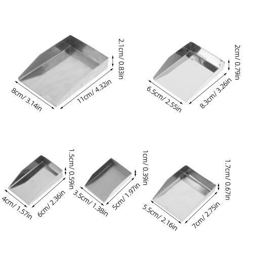 5 Unidades Cucharilla Para Inoxidable Para Joyería 1