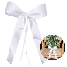 Manualidades y envoltura de regalos, lazos de cinta prefabricados para ramos de novia, sillas de comedor o decoraciones navideñas, elaborados por