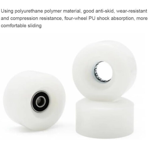 Skates Wheels 4 Pack Set Inline Skate Wheels With Bearings Glow Flash Light Up Model Z Beginner Replacement Wheel 2