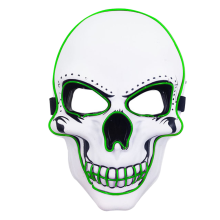Φωτίστε το Halloween σας με 3 λειτουργίες φωτισμού, λαμπερή μάσκα τρομακτικής κρανίου