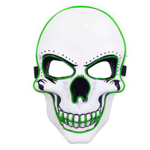 Φωτίστε το Halloween σας με 3 λειτουργίες φωτισμού, λαμπερή μάσκα τρομακτικής κρανίου