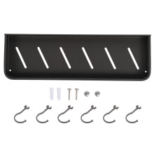 Aesthetically Pleasing Space Aluminum Shelf, Floating Storage Rack For Bathroom Neatness And High-Temperature Resistance