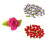 Appliques de fleurs de roses colorées, 100 pièces,-Champagne 3