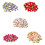 Appliques de fleurs de roses colorées, 100 pièces,-Champagne 2