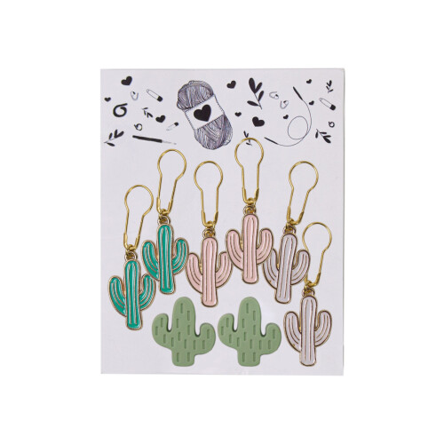 Marqueur de couture, breloque de verrouillage, marqueur-cactus
