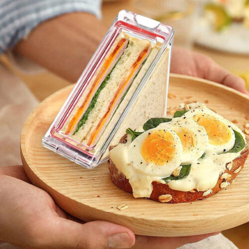 Organisateurs de sandwichs triangulaires, support de nourriture, 2