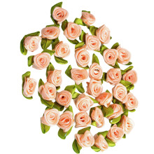 100 Stück Rosenblüten-Applikationen zum Nähen von Kleidung,-Sekt