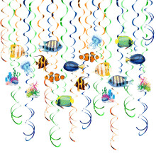 Meeresbehänge, Partydekorationen, Spiralen, Fischanhänger,