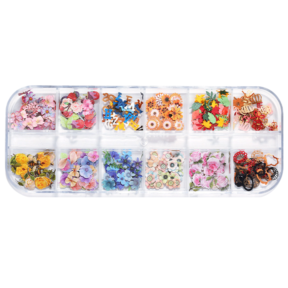 Mixed-Style Nail Art Rhinestones with Exquisite Appearance, 3D Flower Nail Charms Butterfly Acrylic Nails Accessories for Unique Designs, Three-Dimens