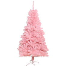100% New PVC Material Pink Artificial Tree, Crush Resistant Fade Resistant Hinged Structure, Full-bodied Shape with Flourishing Leaves, Metal Stand fo