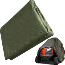 Heavy Duty Fabric Lawn Tractor Cover, Universal Fit Up To 54" Cutting Width, Waterproof Protection From Elements For Outdoor Storage, Elastic Hem Ensu