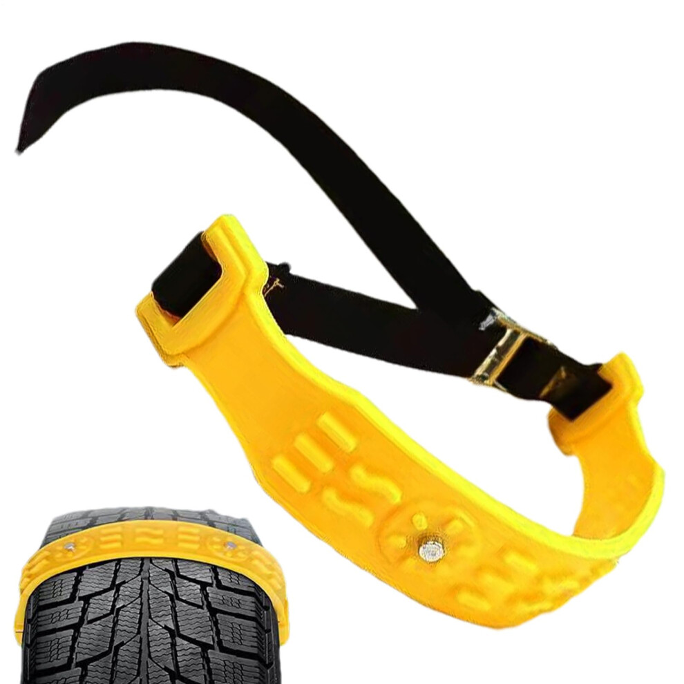 Snow Tire Chains For Trucks, Heavyduty Traction, Antiskid Spikes, Quickrelease System With Easy Installation 9105992772568