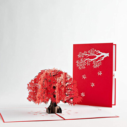 Κάρτα Cherry Blossom3D Pop-Up, Ρομαντική ευχή για την ξεχωριστή σας περίσταση, Εξαιρετικός 2