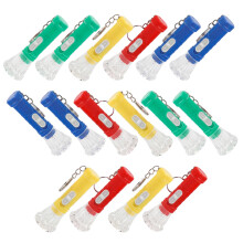 16St Kleine LED Zaklamp Sleutelhanger Voor Kinderen En Buiten