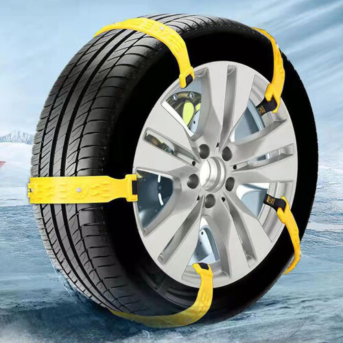 Snow Tire Chains HeavyDuty Traction SizeAdjustable AntiSkid Spikes QuickRelease System Easy Installation 1
