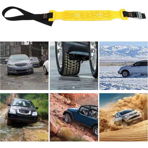Snow Tire Chains HeavyDuty Traction SizeAdjustable AntiSkid Spikes QuickRelease System Easy Installation 2