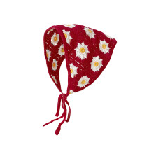 Blumen-Häkel-Haarbandanas, Kopftuch, Frühlings- und-Rot