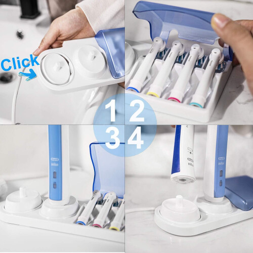 Βάση φόρτισης ηλεκτρικής οδοντόβουρτσας Oral-B, καπάκι ταξιδιού και σχεδιασμός 2